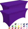Spandex Table Cloth 8FT Fitted Stretch Tablecloths for Rectangle