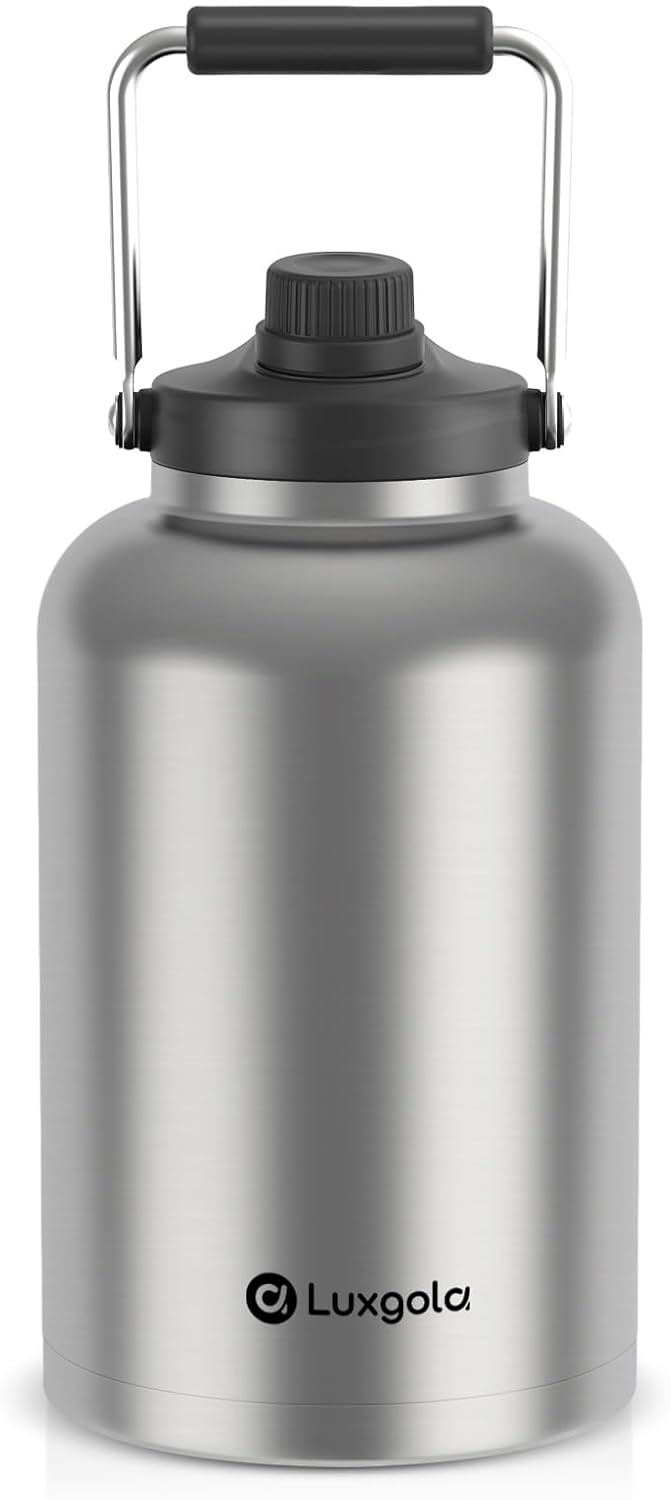 128 oz Insulated Water Bottle for Hot & Cold Drinks - Stainless