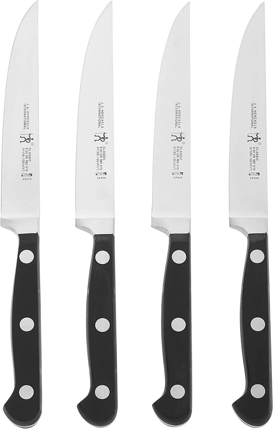 HENCKELS Classic Razor-Sharp Steak Knife Set for Effortless Cutting