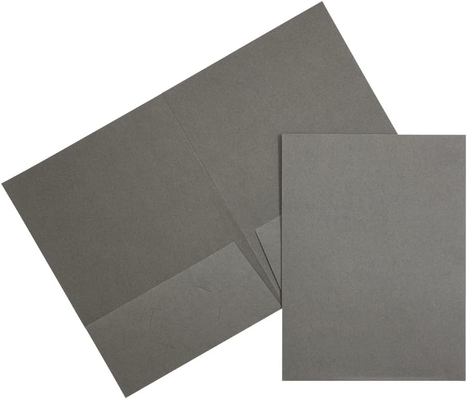 JAM PAPER Two Pocket Textured Linen Presentation Folders
