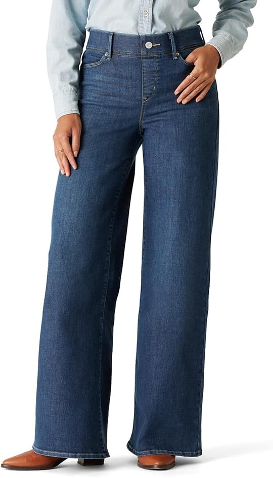 Levi Strauss Signature Women's Totally Shaping Wide Leg Jeans