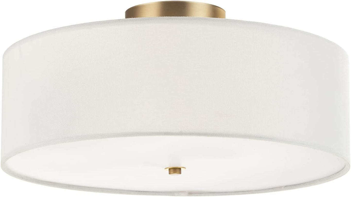 GLOBE Electric 2-Light Flush Mount Ceiling Light for Home