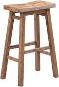 Boraam Sonoma 29-In Saddle Stool - Rustic Counter or Bar Height