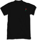 Men's Rose Embroidered Graphic T-Shirt - Clean Minimal Style