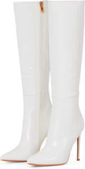 Womens Knee High Stiletto Boots 4 in Heel - Pointed Toe Elegance