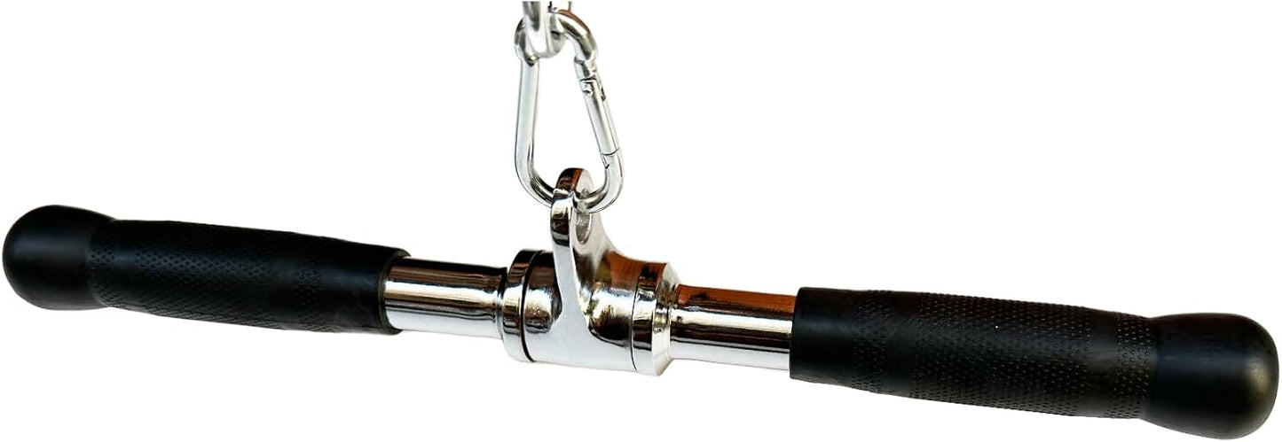 Solid Steel Revolving Lat Bar - Tricep Press Down