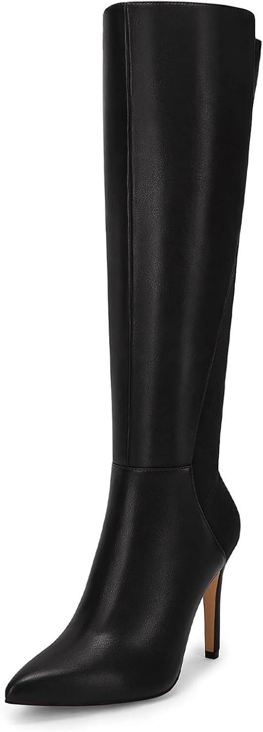 Rilista Womens Knee High Boots with Stiletto Heel for Style