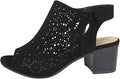 City Classified Footwear Women's Elect Caged Peep Toe Bootie