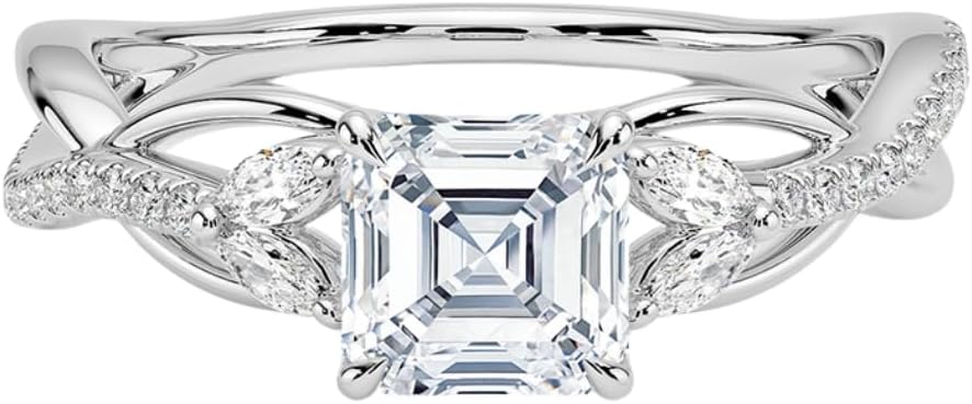 1-3 CT Moissanite Engagement Ring - Handcrafted Elegance