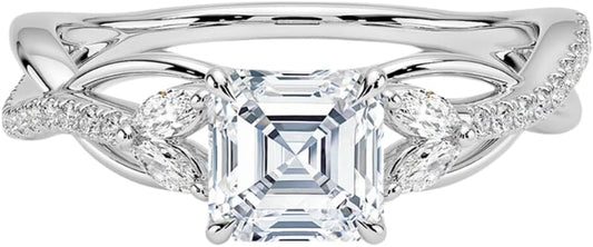 1-3 CT Moissanite Engagement Ring - Handcrafted Elegance