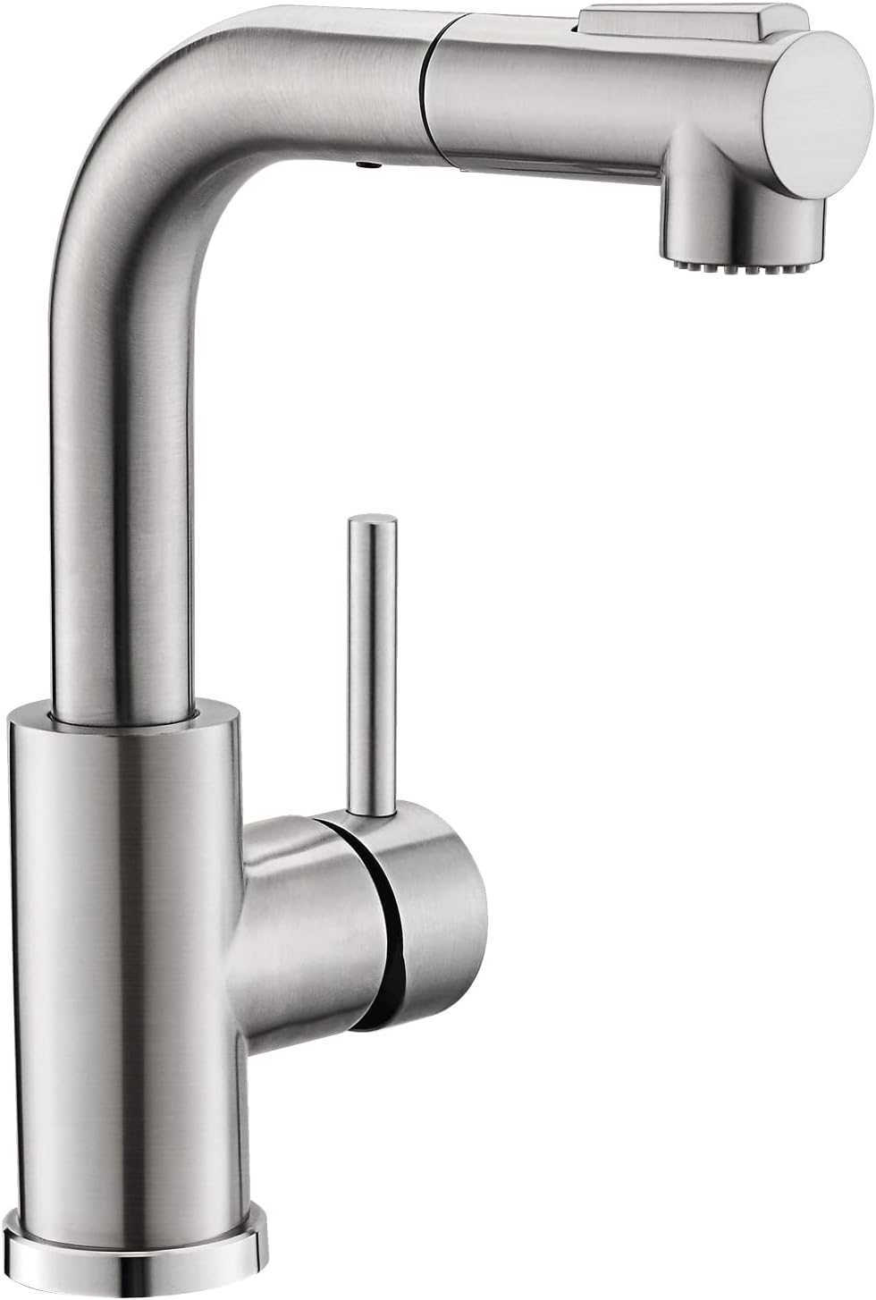 GIMILI Modern Bar Sink Faucet with Pull Out Sprayer Design