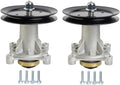 Spindle Assembly with 2 Pulleys for Husqvarna 42-54in Decks - 2 Pack