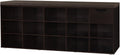 DINZI LVJ Shoe Bench with Drawer and 14 Cubbies - Entryway Organizer