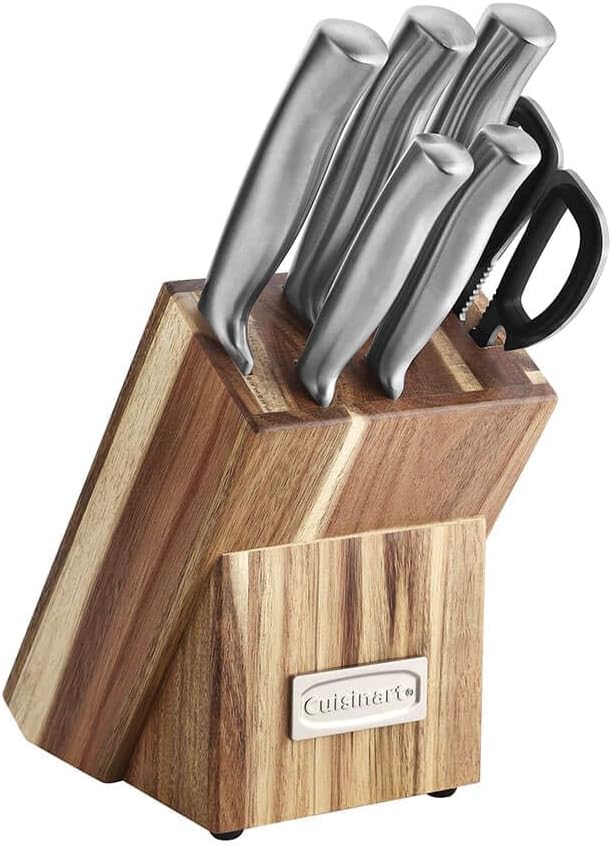 Cuisinart C77SS-7P Stainless Steel Prep Knife Set with Block