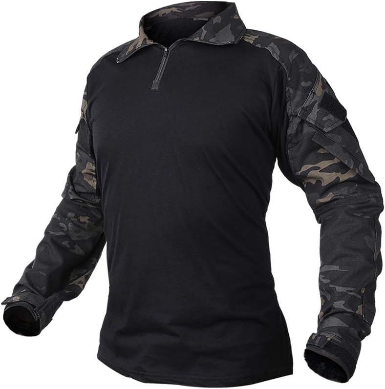 IDOGEAR Men G3 Combat Shirt with Elbow Pads for Tactical Use