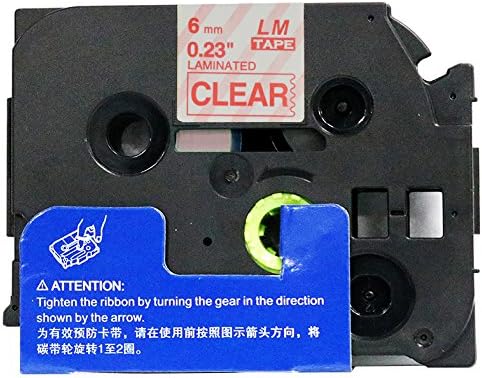 6/Pack LM Tapes Compatible with Brother TZe112 P-Touch Tape