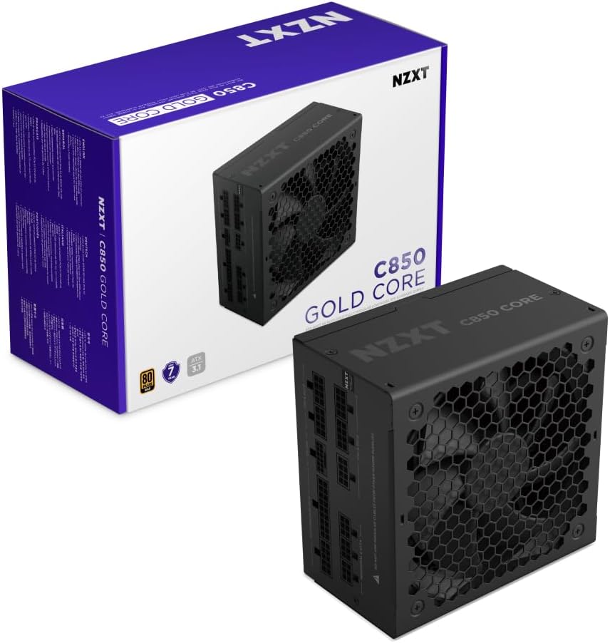 NZXT C850 Gold Core 850W Power Supply - Fully Modular Design
