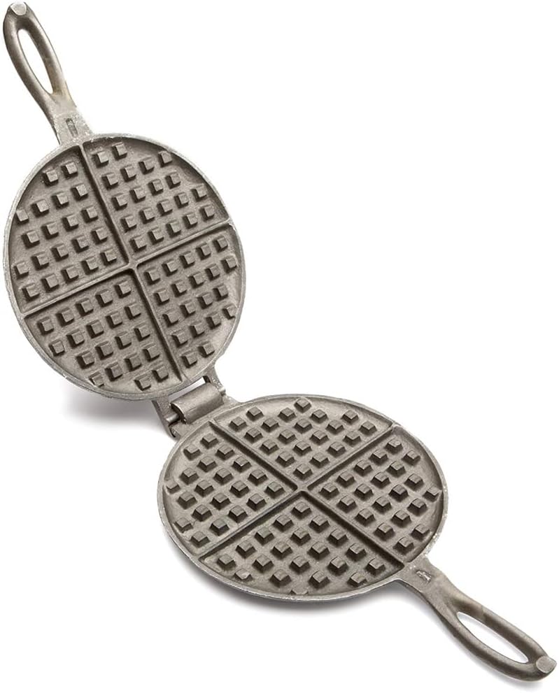 Cast Iron Waffle Maker, Crispy Delights!