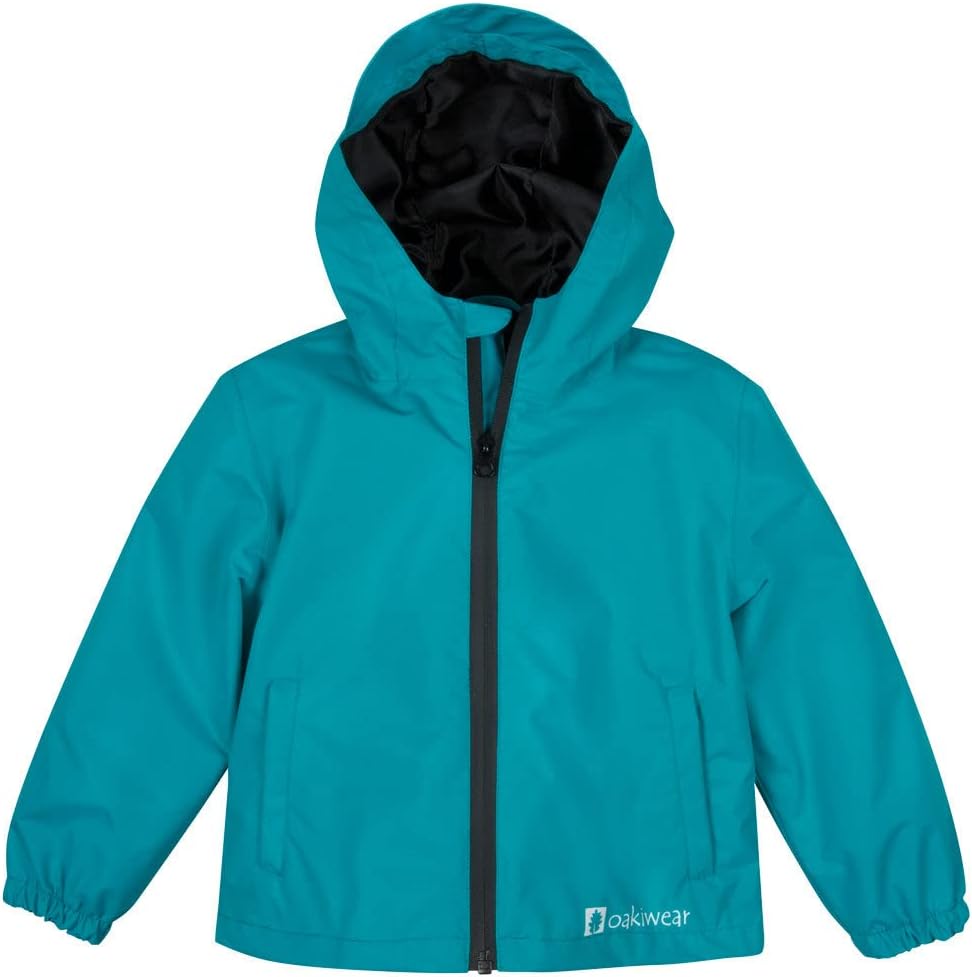 OAKI Rain Wind Shell Jacket for Kids - Waterproof and Lightweight