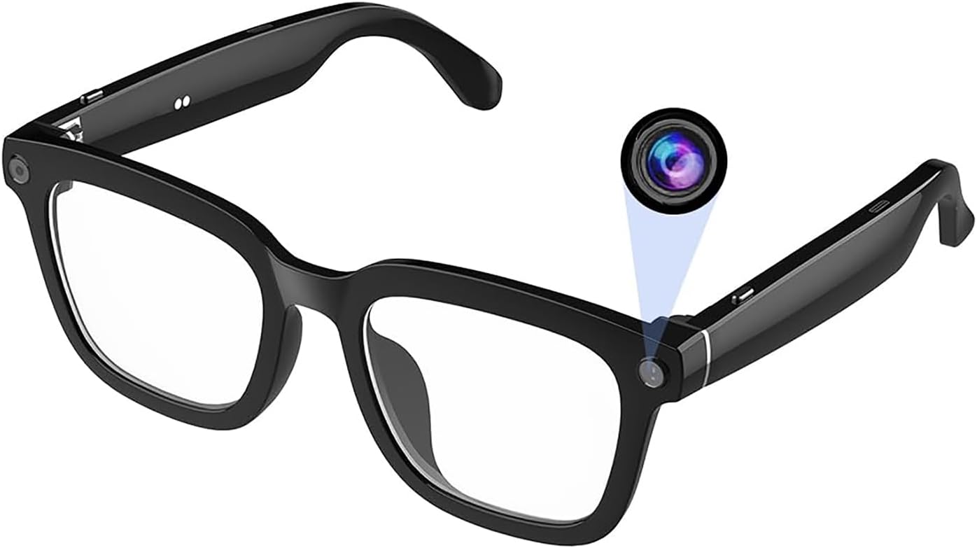 Ai Smart Glasses with Camera and Bluetooth for All-Day Use