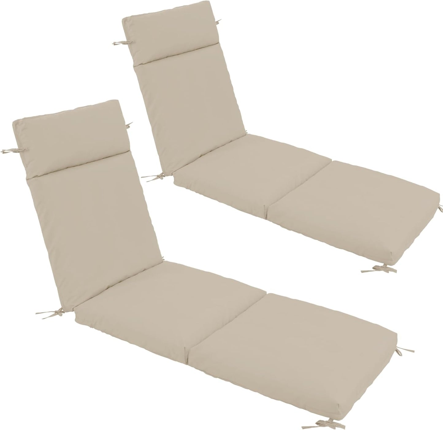 Chaise Lounge Cushion Set of 2 for Outdoor Comfort and Style