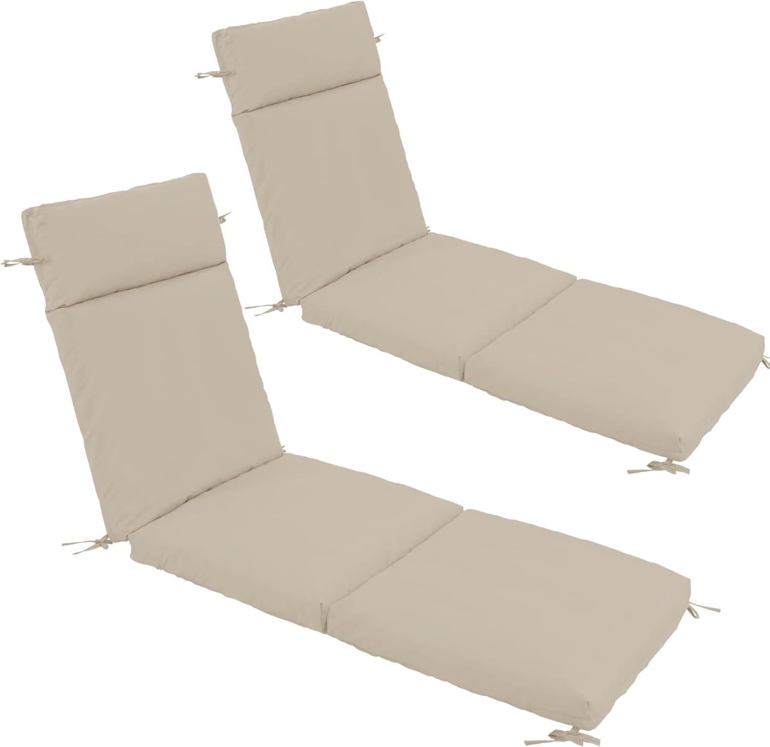 Chaise Lounge Cushion Set of 2 for Outdoor Comfort and Style