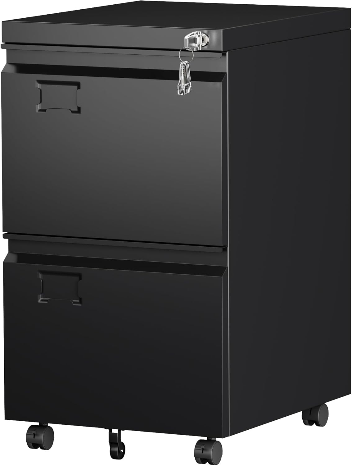 SUXXAN 2 Drawer File Cabinet with Wheels for Home Office