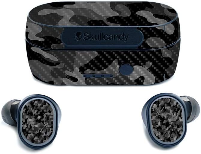 Carbon Fiber Black Camo Skin for Skullcandy Sesh - Stylish Protection