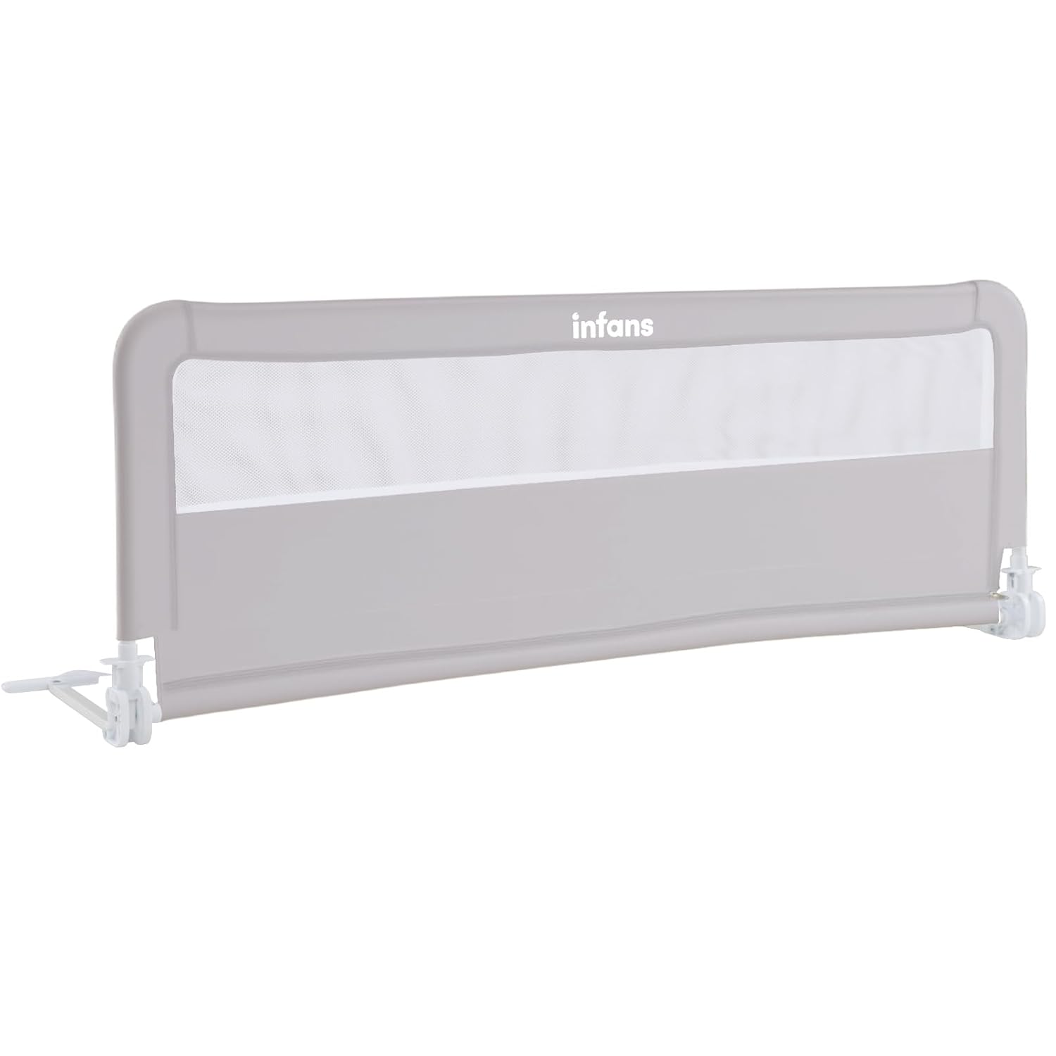 INFANS 59 Inch Foldable Safety Baby Crib Rail for Toddlers