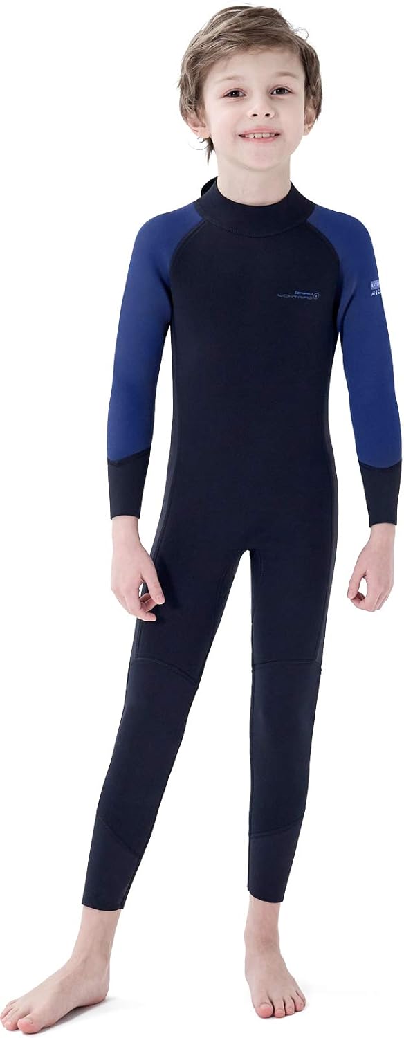 Dark Lightning 3/2mm Kids Wetsuit for Boys and Girls - Thermal Swim