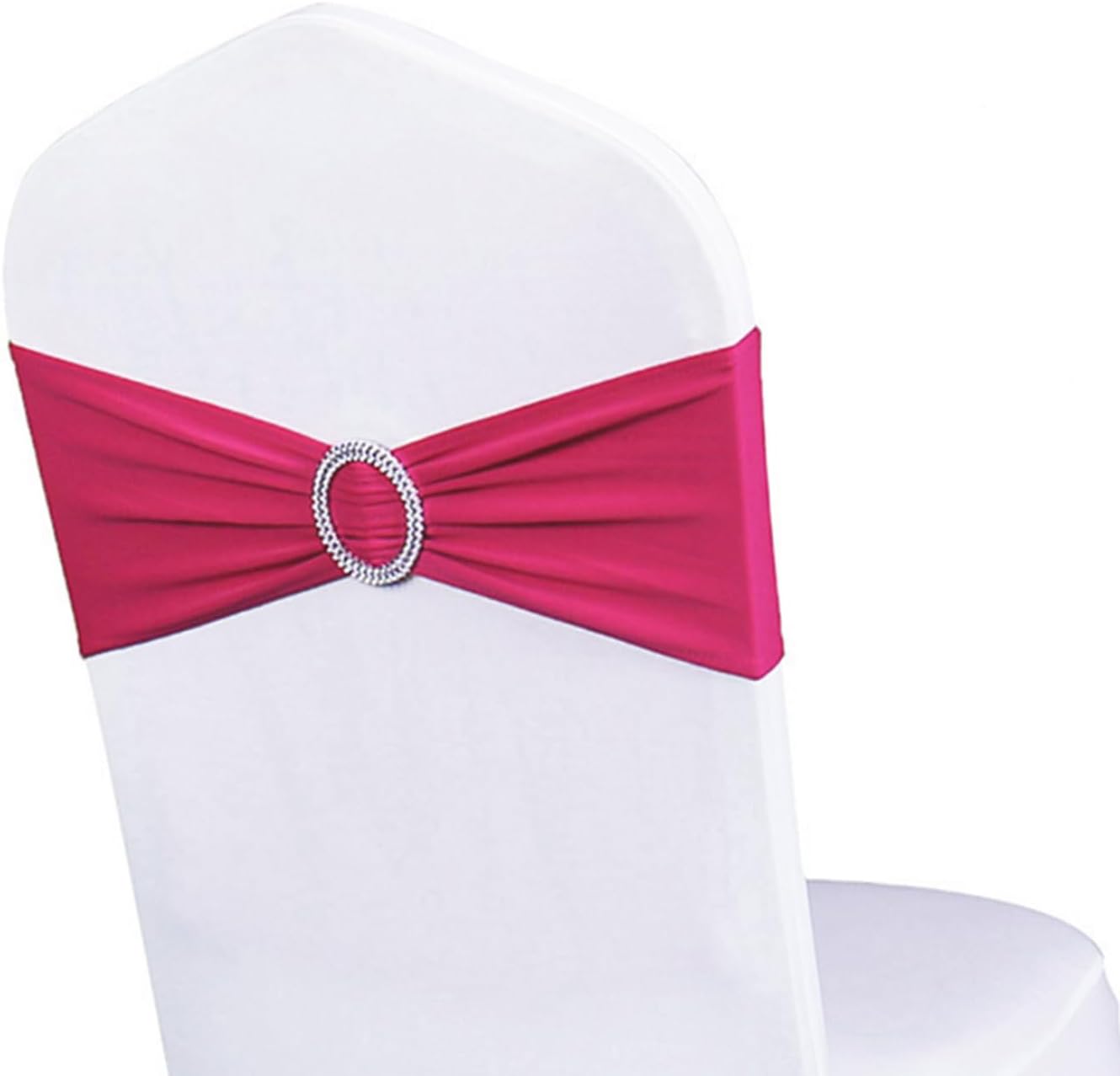 Pack of 100 Hot Pink Chair Sashes for Weddings and Events