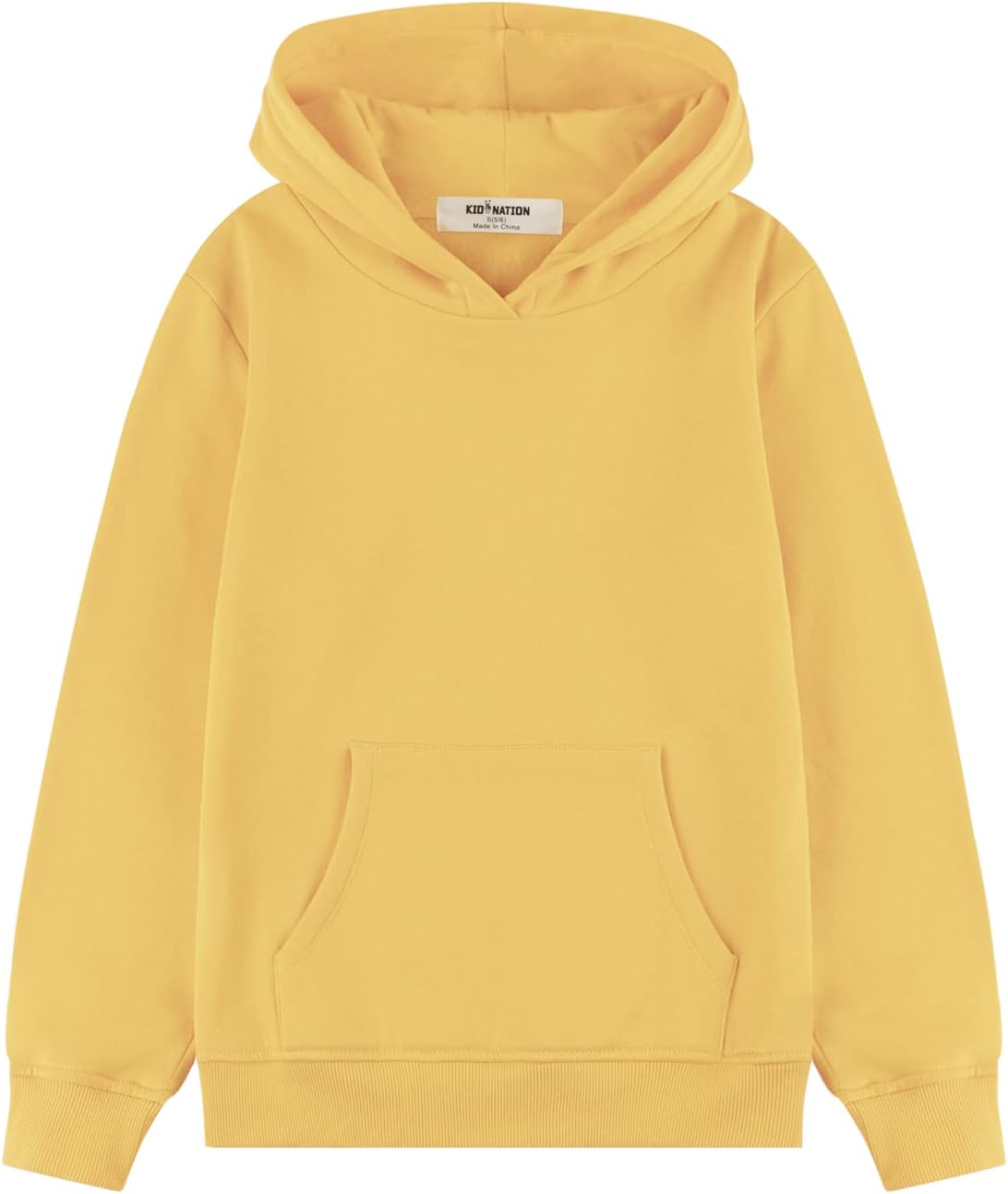 Kid Nation Kids' Soft Brushed Fleece Pullover Hoodie for All