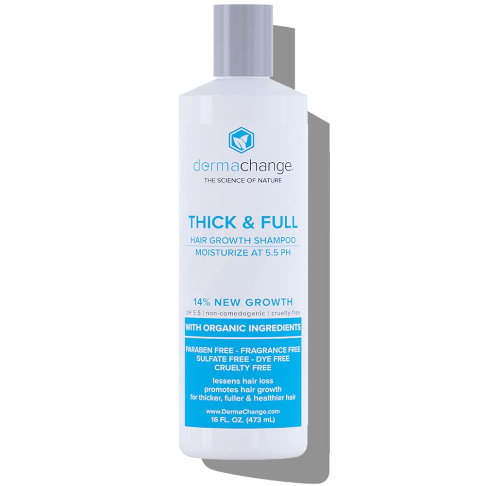 DermaChange Hair Growth Shampoo - Sulfate-Free Volumizing Formula