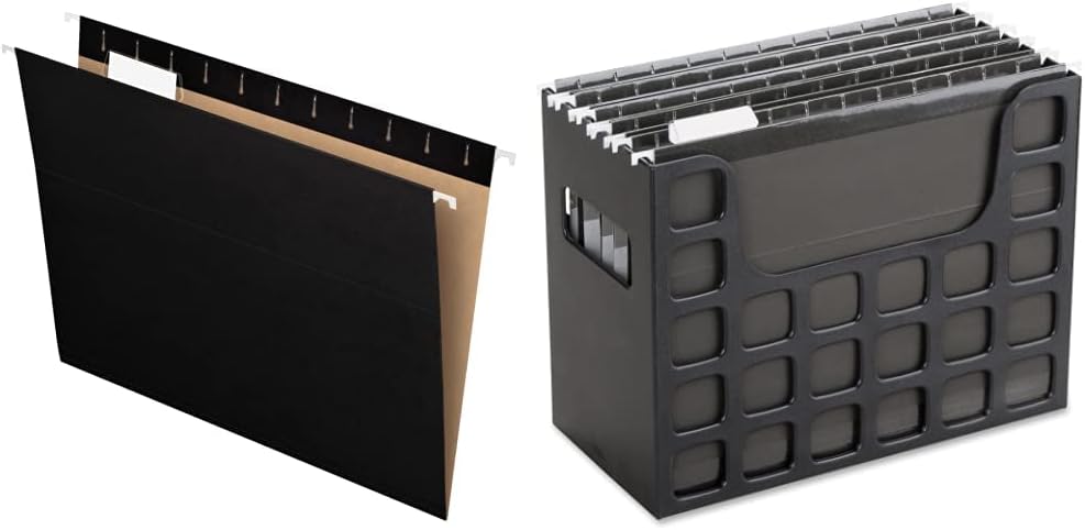 Pendaflex Recycled Hanging Folders and Portable File Bundle
