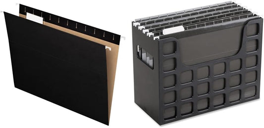 Pendaflex Recycled Hanging Folders and Portable File Bundle