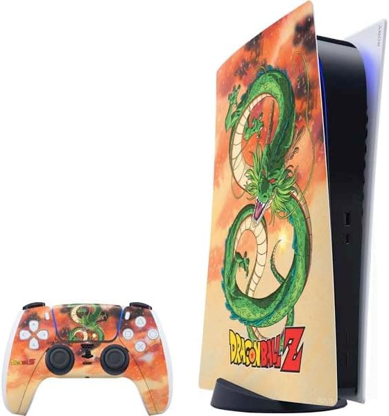 Skinit Decal Gaming Skin for PS5 Bundle - Dragon Ball Z Design