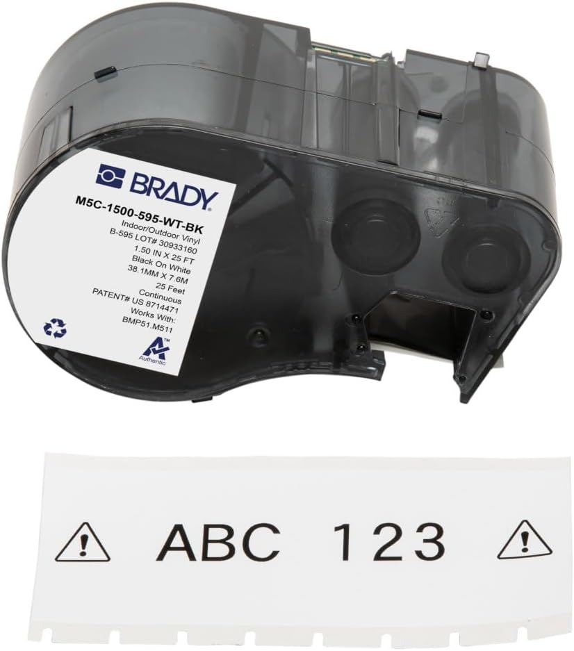 Brady Authentic All-Weather Vinyl Labels for Labeling