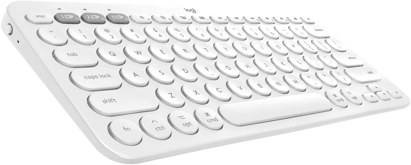 Logitech K380 Wireless Keyboard - Mac - Off White