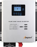 Ampinvt 800W Pure Sine Wave Inverter with AC Charger - Reliable UPS