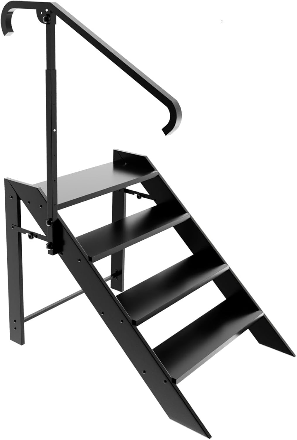 RV Step Stool Foldable 4 Step Ladder for Heavy Duty Use