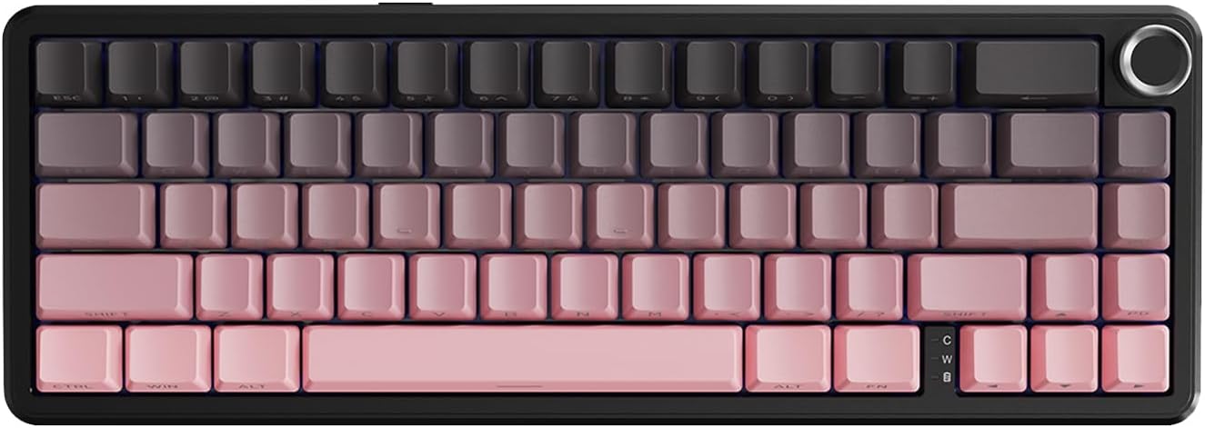 Wireless Mechanical Keyboard with Volume Knob & RGB Backlit