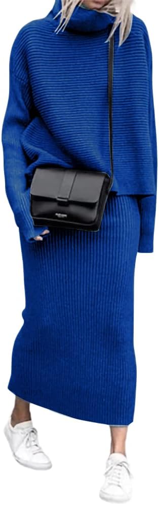 Chouyatou Women's Turtleneck 2 Piece Outfits for Stylish Looks