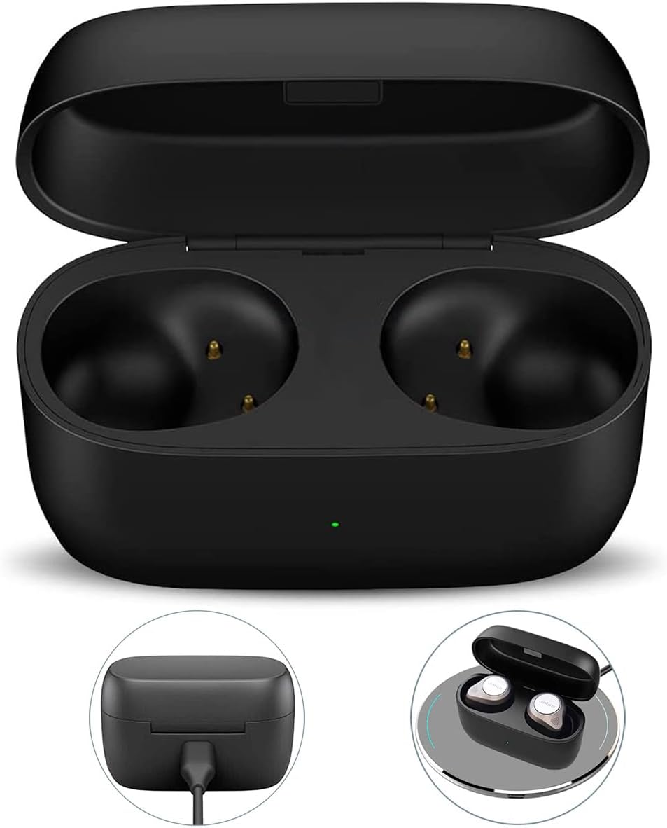 700mAh Black Charger Case for Jabra Elite 85t