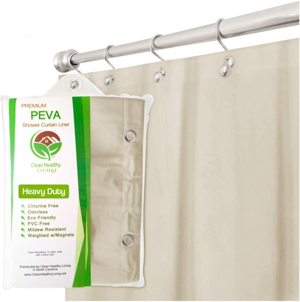 Long Heavy Duty Shower Curtain Liner for Clean Healthy Living
