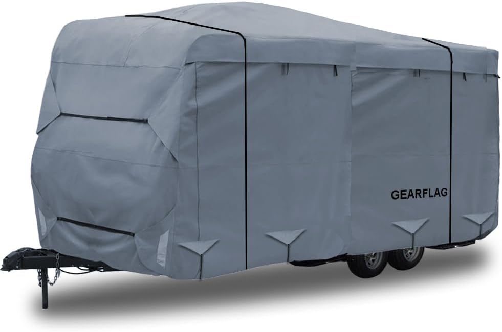 GEARFLAG Travel Trailer Cover for 26ft - 28ft Motorhomes