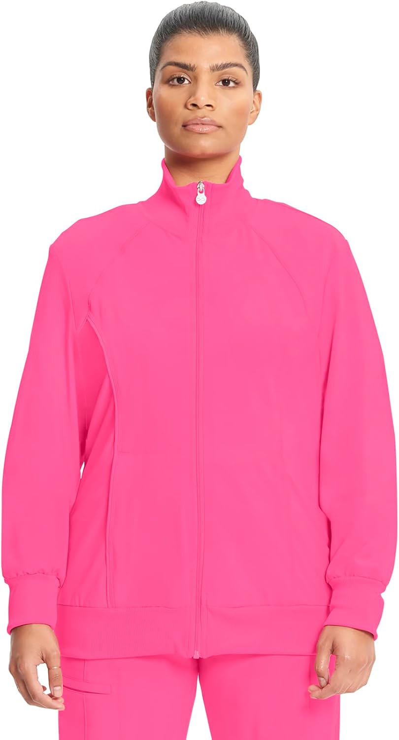 Cherokee Infinity Zip Front Scrub Jackets for Women