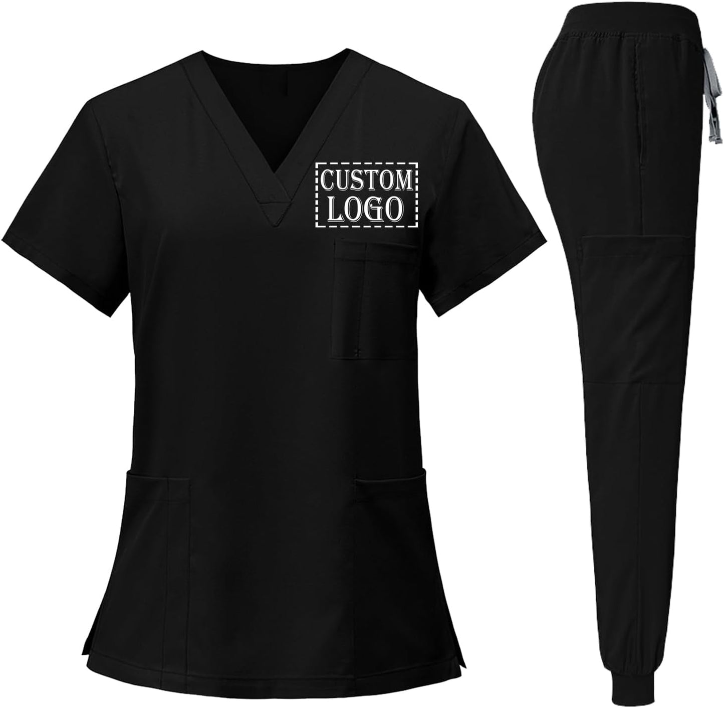 Personalized Women's Scrub Set - Custom Logo & Name - Goldfly