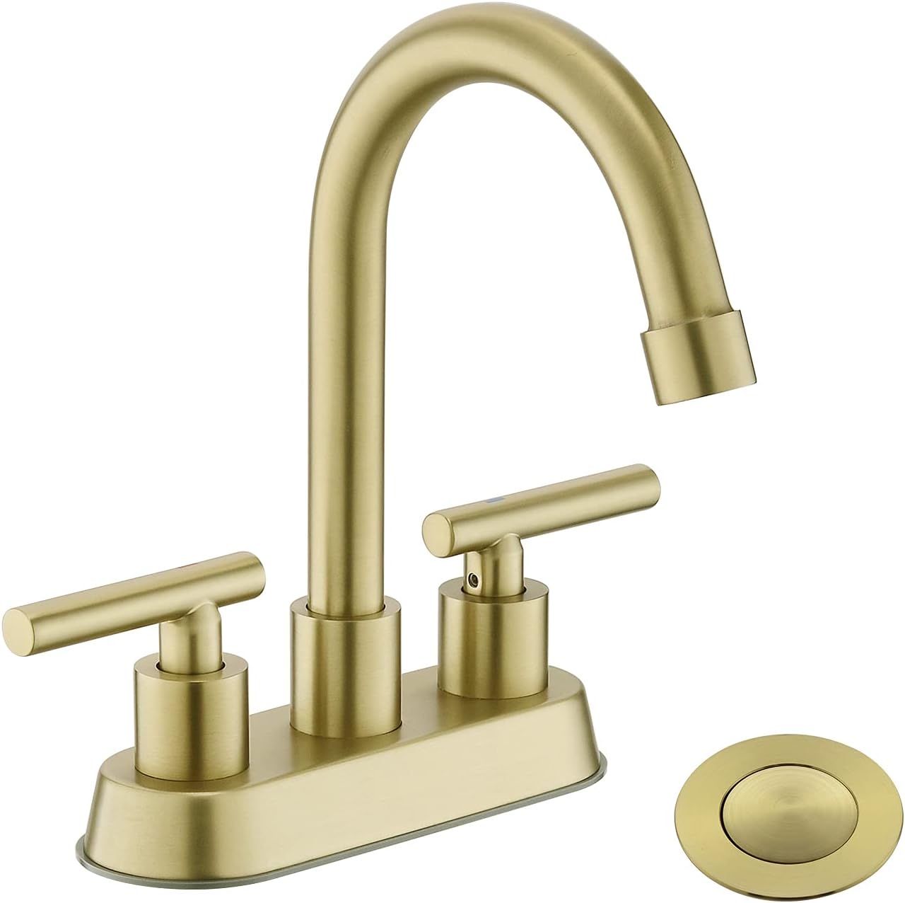 Gold Bathroom Faucet with 2 Handles for Modern Sink Designs