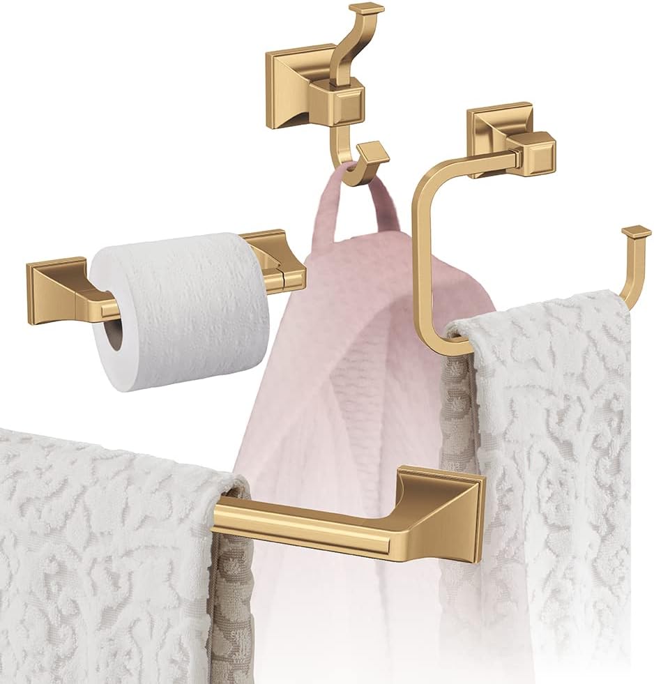 Mulholland Champagne Bronze Towel Bar 18 inch Bathroom Set