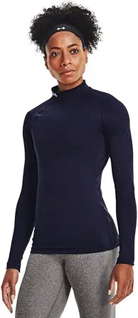 Under Armour Women's ColdGear Authentics Mock Neck for Comfort